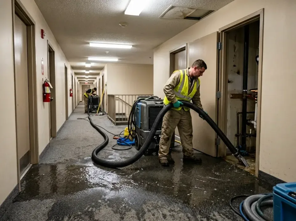 multi-unit-apartment-hallway-f-005 — frequently asked questions, Emergency Burst Pipe Water Extraction & Removal in Groves,…